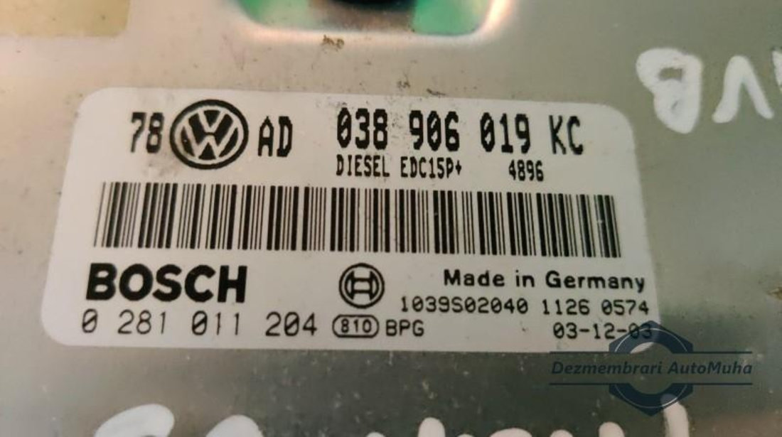 Calculator ecu Volkswagen Passat (2000-2005) 038 906 019 KC