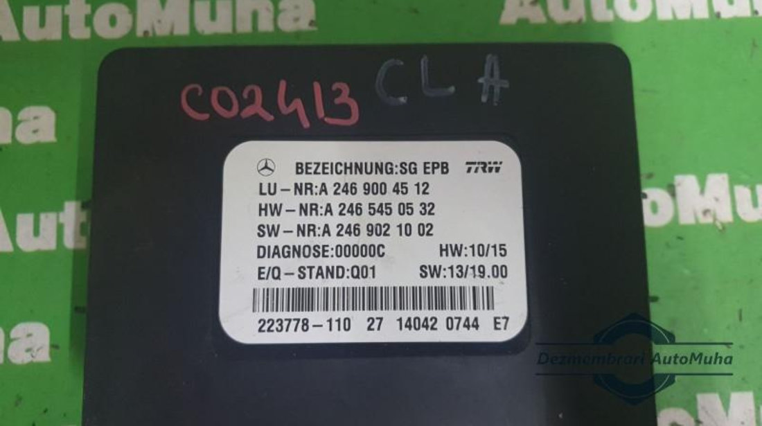 Calculator frana de mana Mercedes A-Class (2012->) [W176] a2469004512