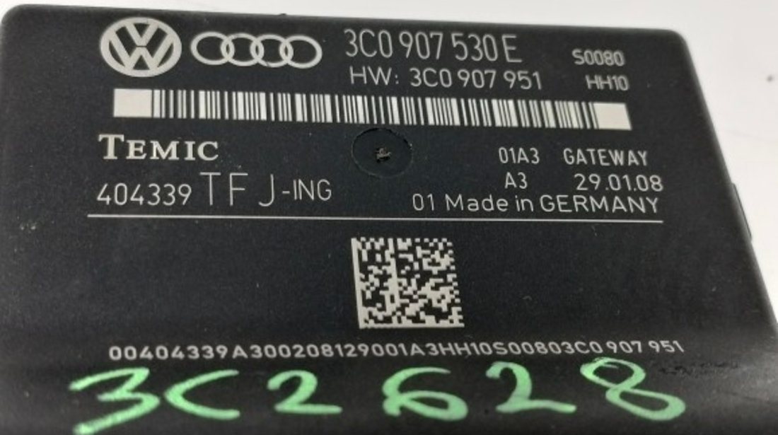 Calculator gateway Volkswagen Passat B6 (3C2) Berlina 2008 2.0 TDI OEM 3C0907530E