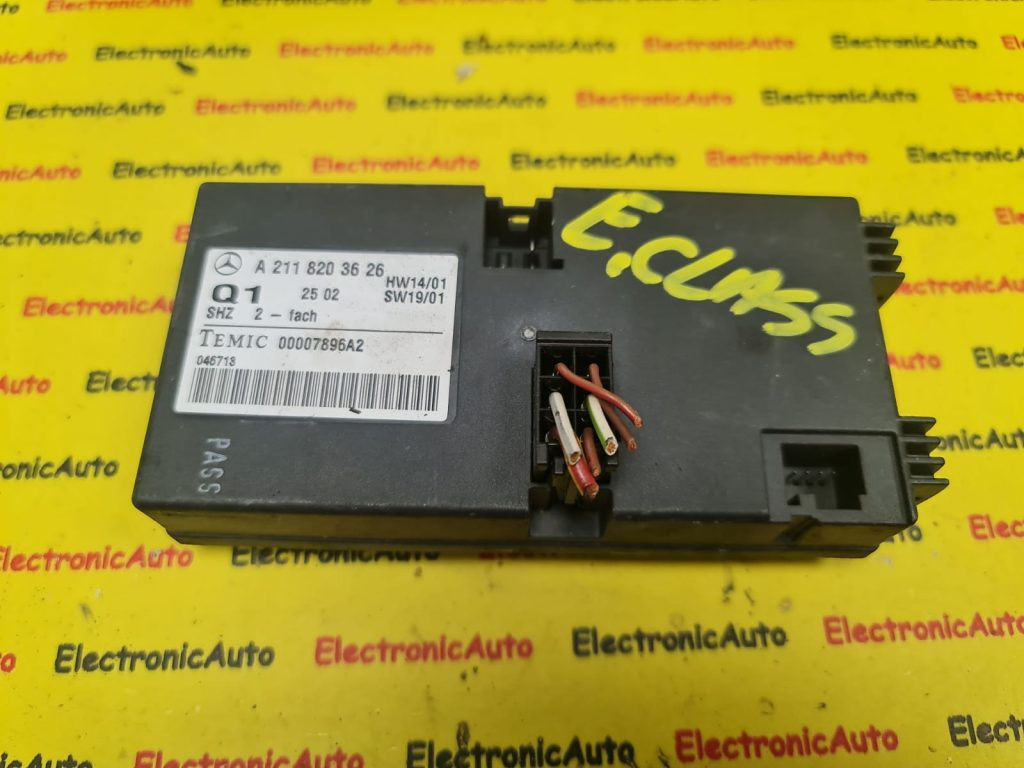 Calculator incalzier scaun Mercedes E-CLASS A2118203626, 00007896A2