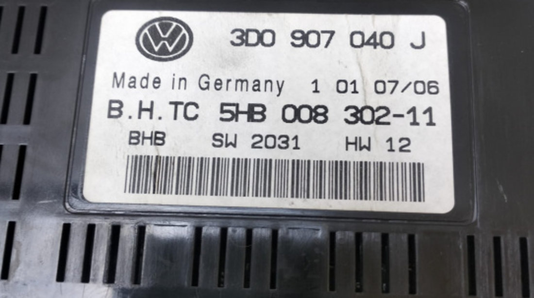 Calculator modul Aer conditionat 3d0907040j Volkswagen VW Phaeton [2002 - 2008]