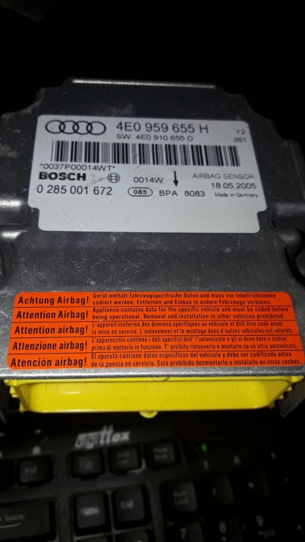 Calculator modul airbag 4e0959655h Audi A8 3.0tdi quattro asb 233hp fa