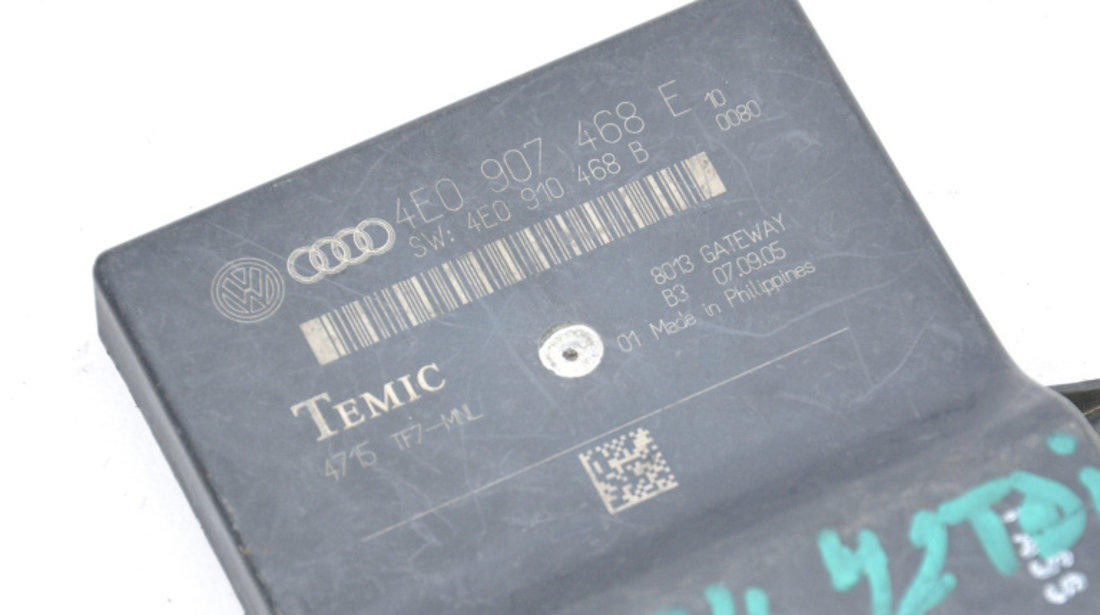 Calculator / Modul Audi A8 (4E) 2002 - 2009 4E0907468E, 4E0910468B