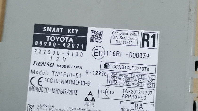 CALCULATOR MODUL CHEIE SMART CITIRE TOYOTA RAV 4 IV 2013 2014 2015 2016 2017 2018