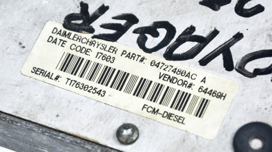 Calculator / Modul Chrysler VOYAGER Mk 3 (RG, RS) 1999 - 2008 Motorina 04727480AC