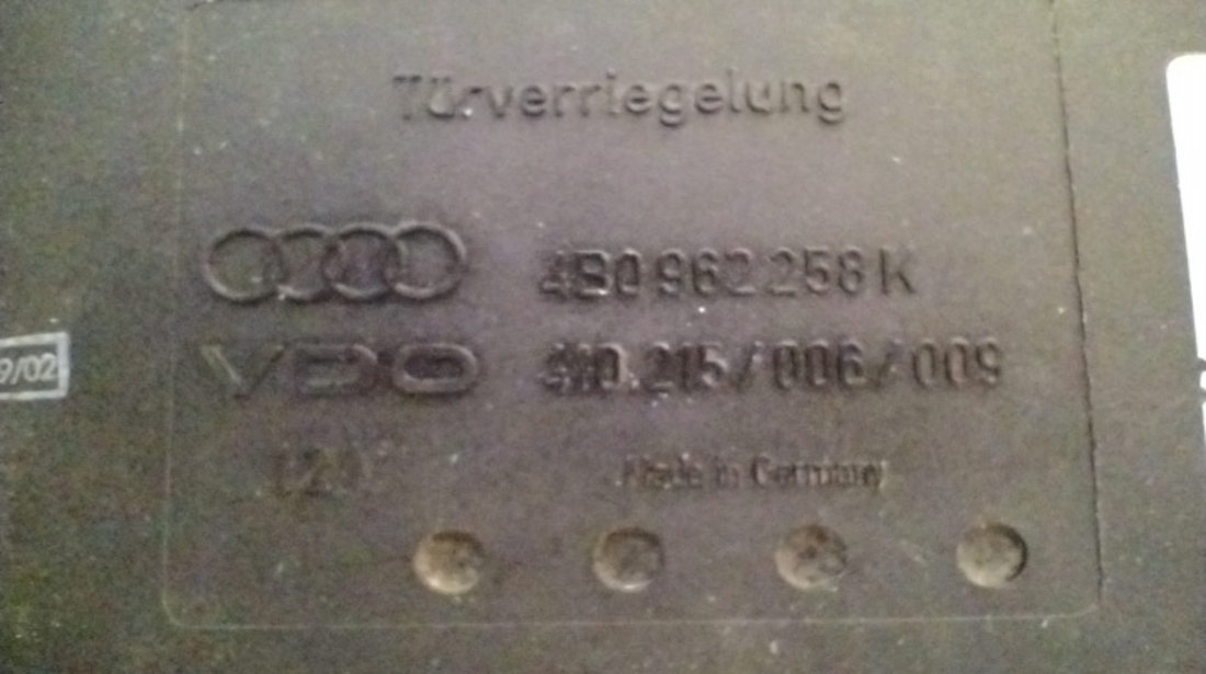 Calculator Modul Confort, AKE, Cod 4B0962258K Audi A6 4B/C5 [1997 - 2001]