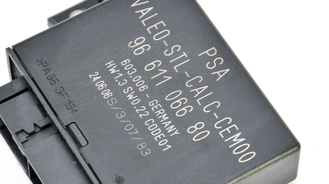 Calculator Modul Parcare Citroen C5 (DC, DE, RC, RE) 2001 - 2008 Motorina 9661106680, 96 611 066 80