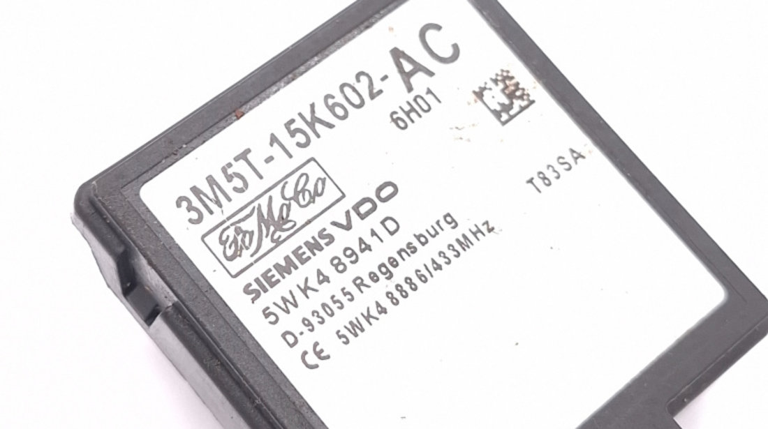 Calculator / Modul Stergator,scaun Ford FOCUS Mk 2 2005 - 2010 3M5T15K602AC, 3M5T-15K602-AC, 5WK48941D, 5WK4 8941D, 5WK48886, 5WK4 8886, D93055, D-93055