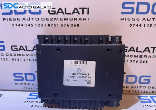 Calculator Modul Unitate de Alimentare Confort Confort VW Phaeton 2002 - 2010 Cod 3D0937049E