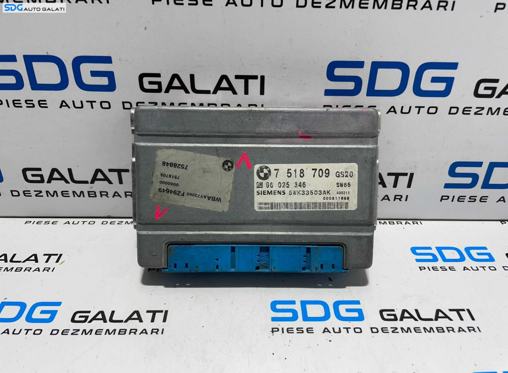 Calculator Modul Unitate ECU Cutie Viteze Automata 3.0 Diesel BMW X5 E53 1999 - 2006 Cod 7518709 96025346 [L3552]