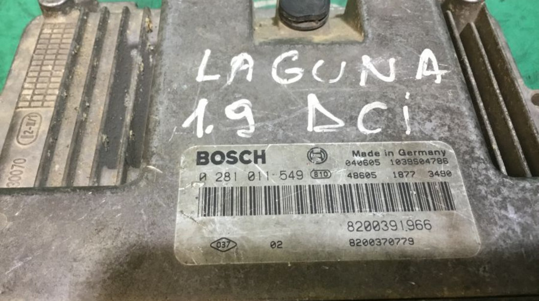 Calculator Motor 0281011549 1.9 DCI Renault LAGUNA II BG0/1 2001