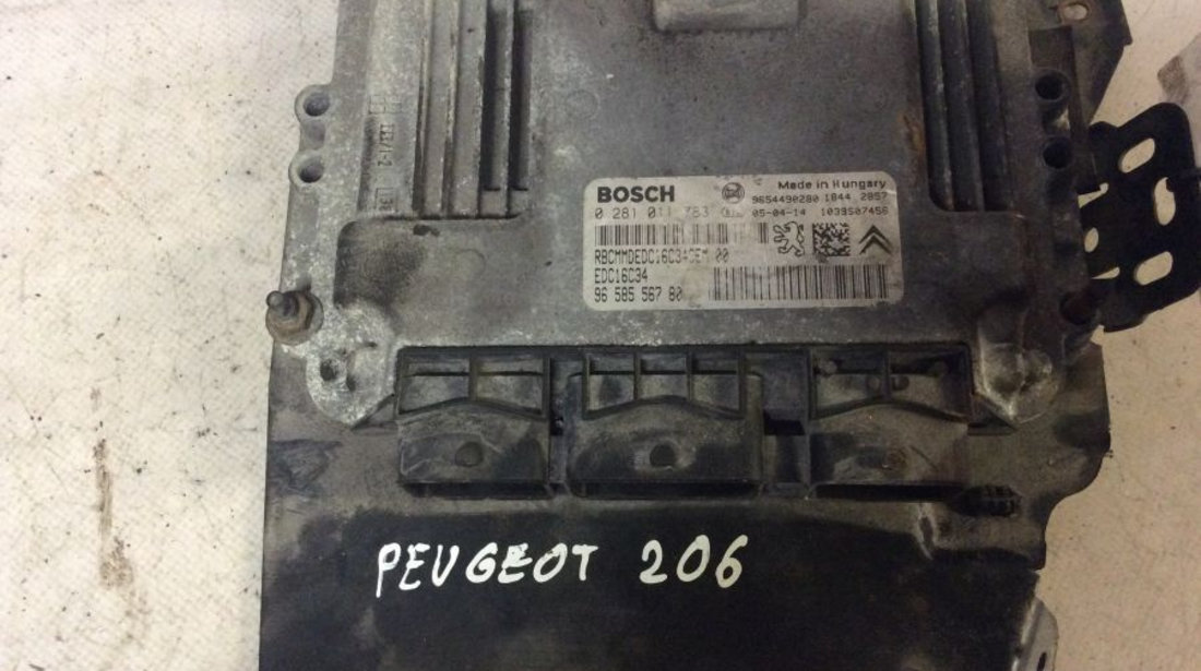 Calculator Motor 0281011783 1.4 HDI Peugeot 206 hatchback 2A/C 1998