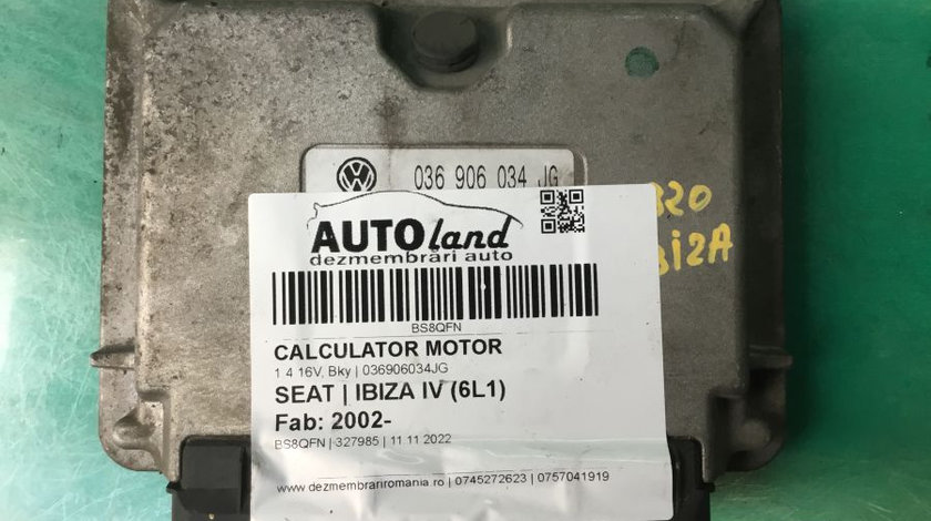 Calculator Motor 036906034jg 1.4 16V, Bky Seat IBIZA IV 6L1 2002