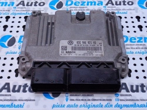 Calculator motor 03G906021ND, 0281015172, Vw Caddy 3, 1.9 tdi