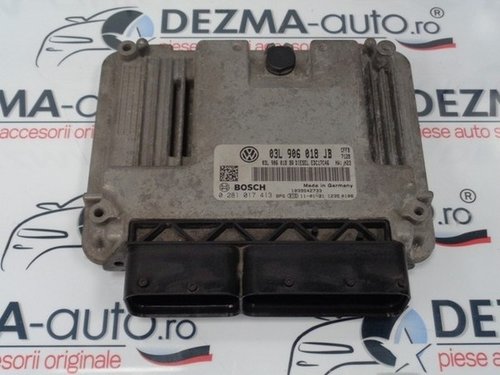 Calculator motor, 03L906018JB, 0281017413, Skoda Superb 2 combi (3T5), 2.0tdi (id:210822)