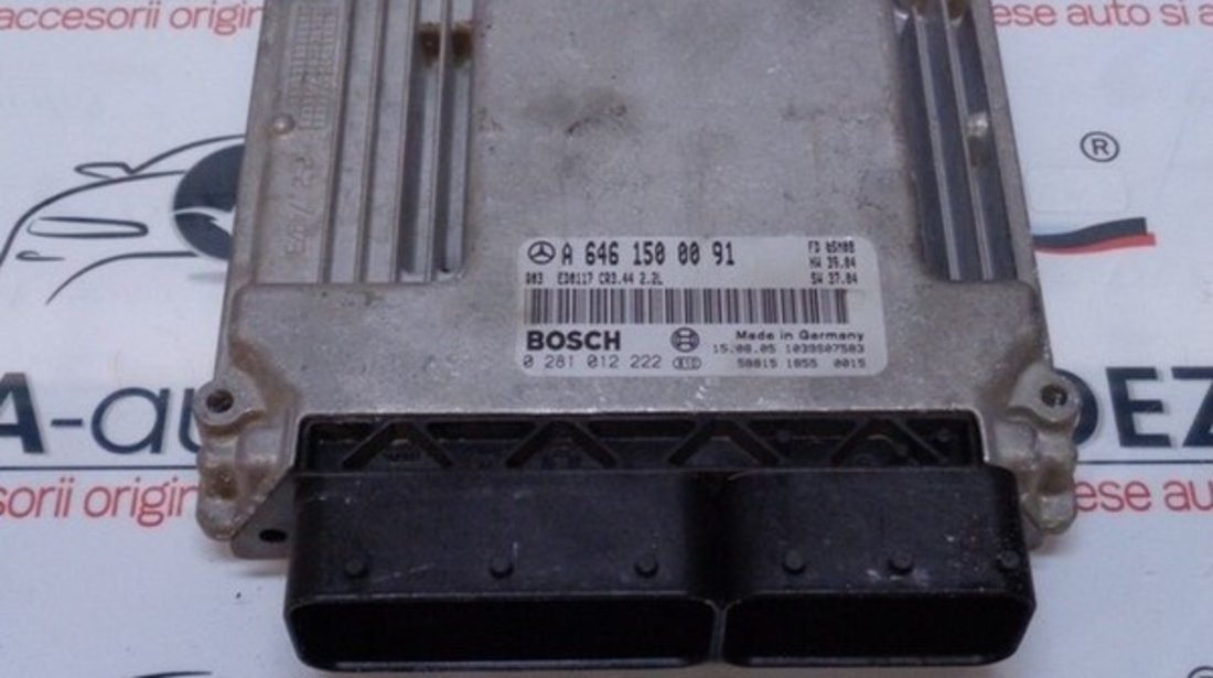 Calculator motor A6461500091, 0281012222, Mercedes Clasa C T-Model (S203) 2.2cdi