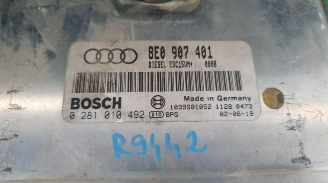 Calculator motor Audi A4 (2001-2004) [8E2, B6] 0281010492