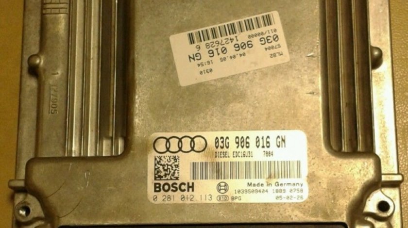 Calculator motor Audi A4 2005-2008 2.0TDI BLB 03G906016GN,BOSCH 0281012113