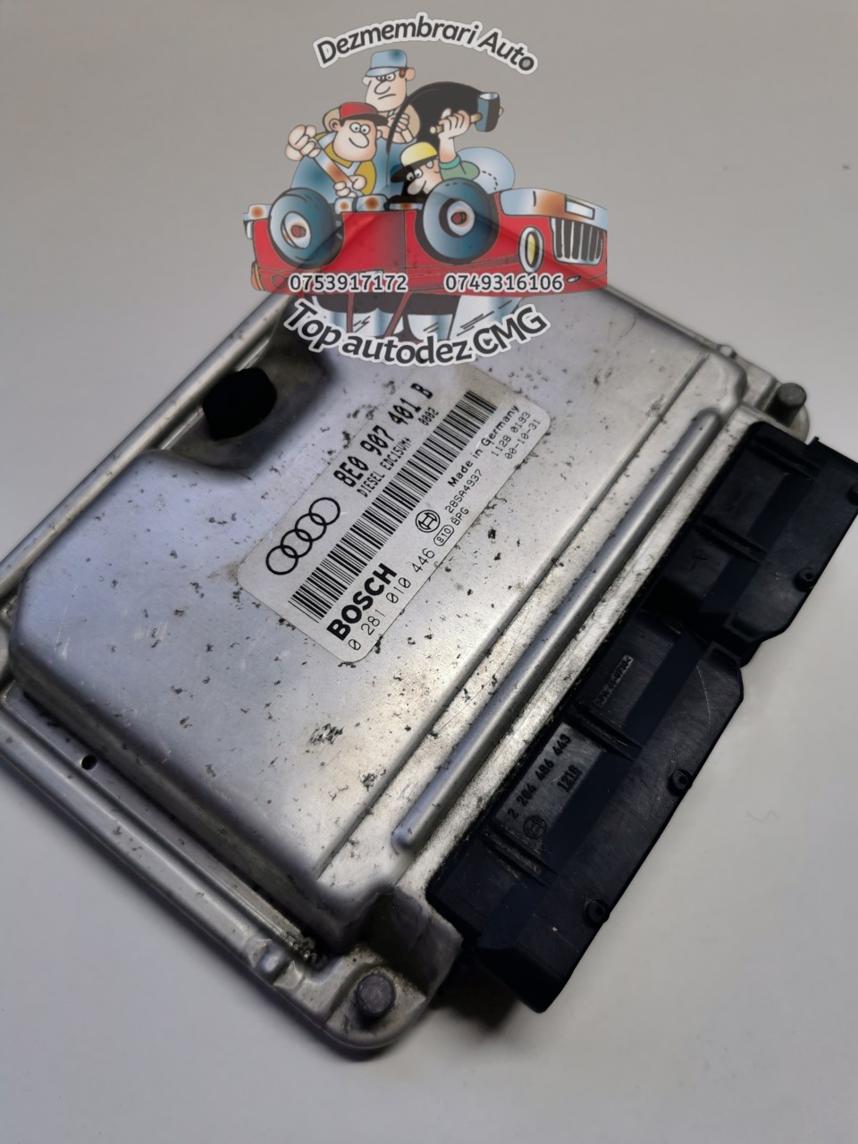 Calculator motor Audi A4 B6 2.5 Tdi immo off  8E0907401B ECU 0281010446