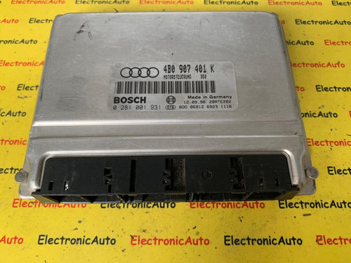 Calculator Motor AUDI A6, 0281001931, 4B0907401K,