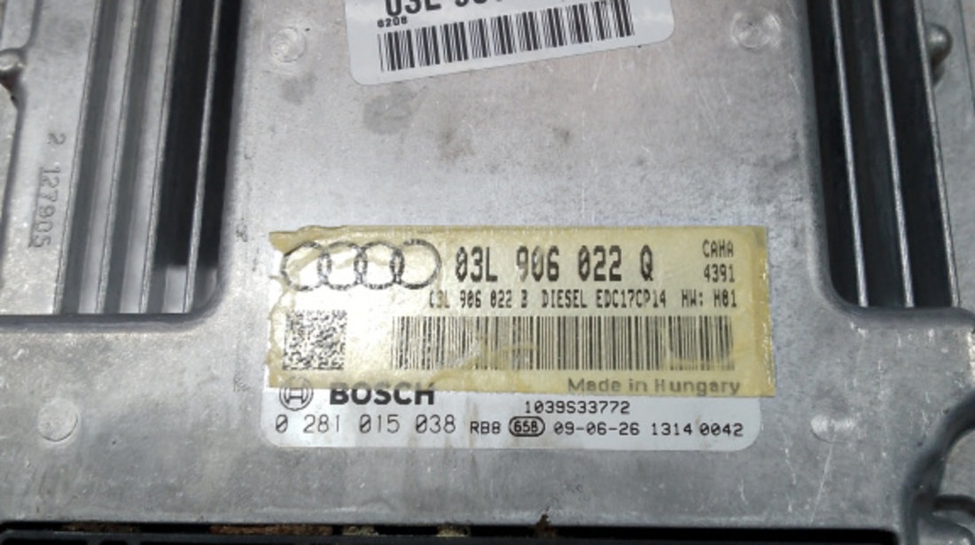 Calculator motor Audi Q5 2.0 2010, 03L906022Q