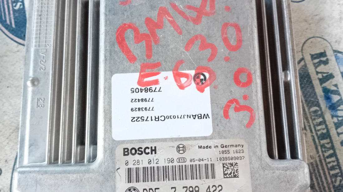 Calculator motor BMW E60 3.0 Motorina 2011, 0281012190