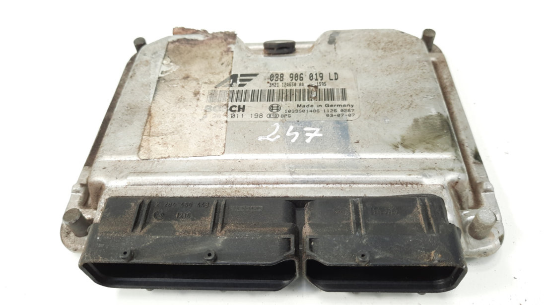 Calculator motor Bosch, cod 038906019LD, 0281011198, Ford Galaxy 1, 1.9 TDI, ASZ (id:549950)