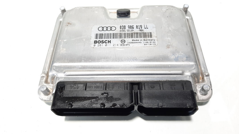 Calculator motor Bosch, cod 038906019LL, 028101124, Audi A6 (4B2, C5), 1.9 TDI, AWX (id:483099)