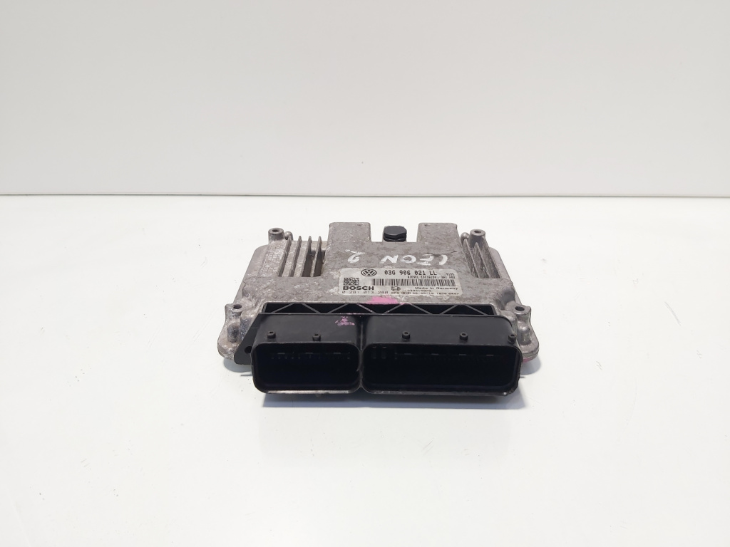 Calculator motor Bosch, cod 03G906021LL, 0281013280, Seat Leon (1P1), 2.0 TDI, BKD (id:674875)