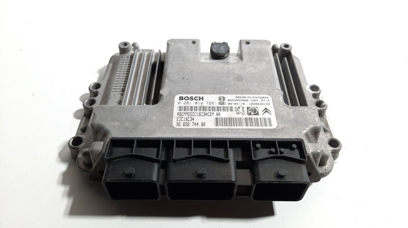 Calculator motor Bosch, cod 9665674480, 0281014729, Peugeot Partner (II) Tepee, 1.6 HDI, 9HZ (idi:491485)