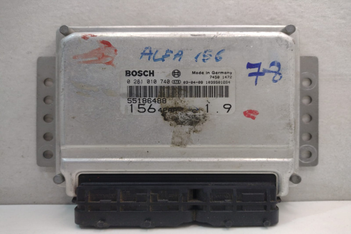 Calculator Motor Bosch ECU 55186488 / 0281010740 / 74501472 Alfa Romeo 156 932 [1997 - 2007]