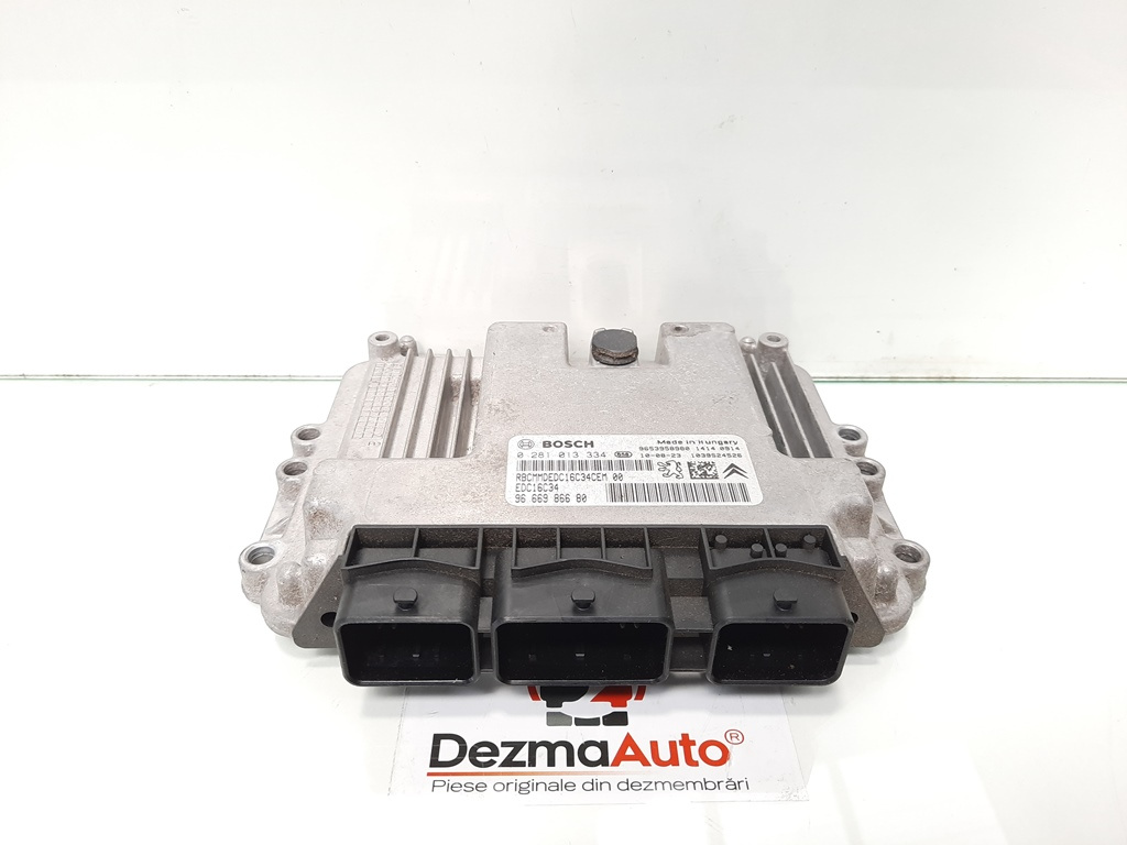 Calculator motor, Citroen C3 (I) 1.6 hdi, 9HZ, 9666986680, 0281013334 (idi:418588)