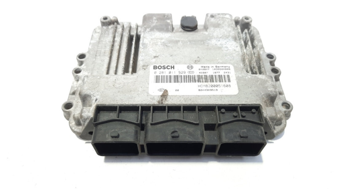 Calculator motor, cod 0281011529, 8200389519, Renault Trafic 2, 1.9 dci, F9Q732 (id:482875)