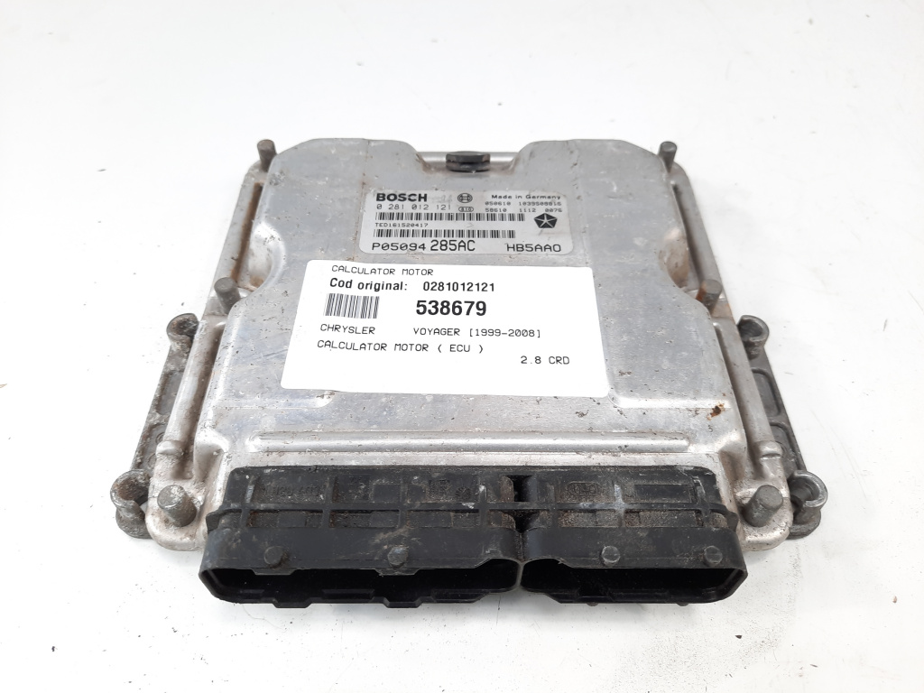 Calculator motor, cod 0281012121, Chrysler Voyager IV (RG, RS), 2.8 CRD (id:538679)