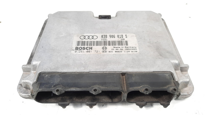 Calculator motor, cod 038906018S, 0281001721, Ford Galaxy 1, 1.9 TDI, AFN (idi:535500)