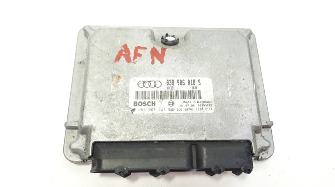 Calculator motor, cod 038906018S, 0281001721, Seat, 1.9 TDI, AFN (idi:482952)