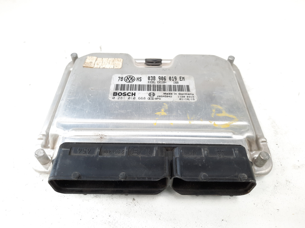 Calculator motor, cod 038906019EM, 0281010668, Skoda Superb I (3U4), 1.9 TDI, AVB (idi:538562)