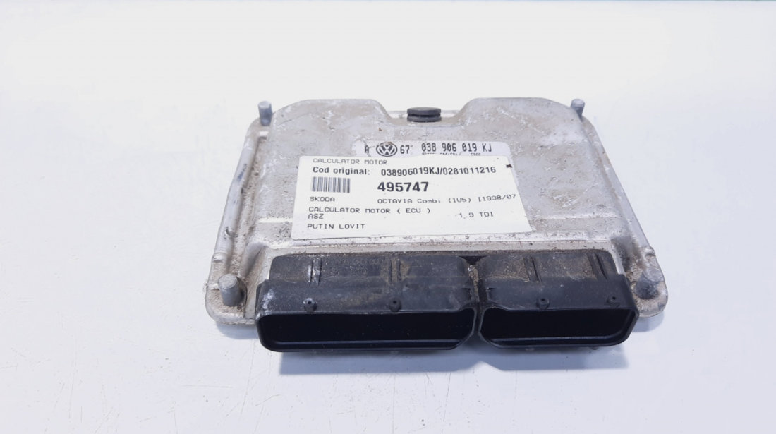 Calculator motor, cod 038906019KJ, 0281011216, Seat Toledo 2 (1M2) 1.9 TDI, ASZ (idi:495747)