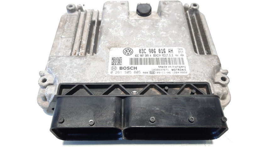 Calculator motor, cod 03C906016AH,0261S05805, Vw Golf 5 Variant (1K5), 1.4 TSI, CAX (idi:555157)