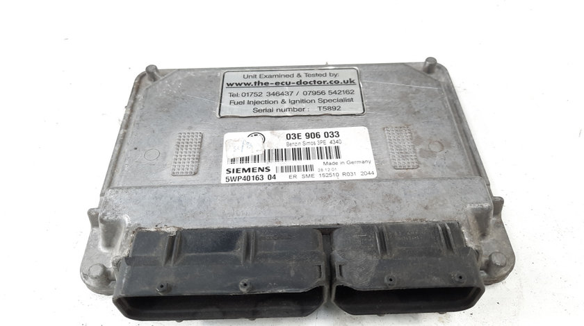 Calculator motor, cod 03E906033, Skoda Fabia 1 Combi (6Y5) 1.2 benz, AZQ (idi:538582)