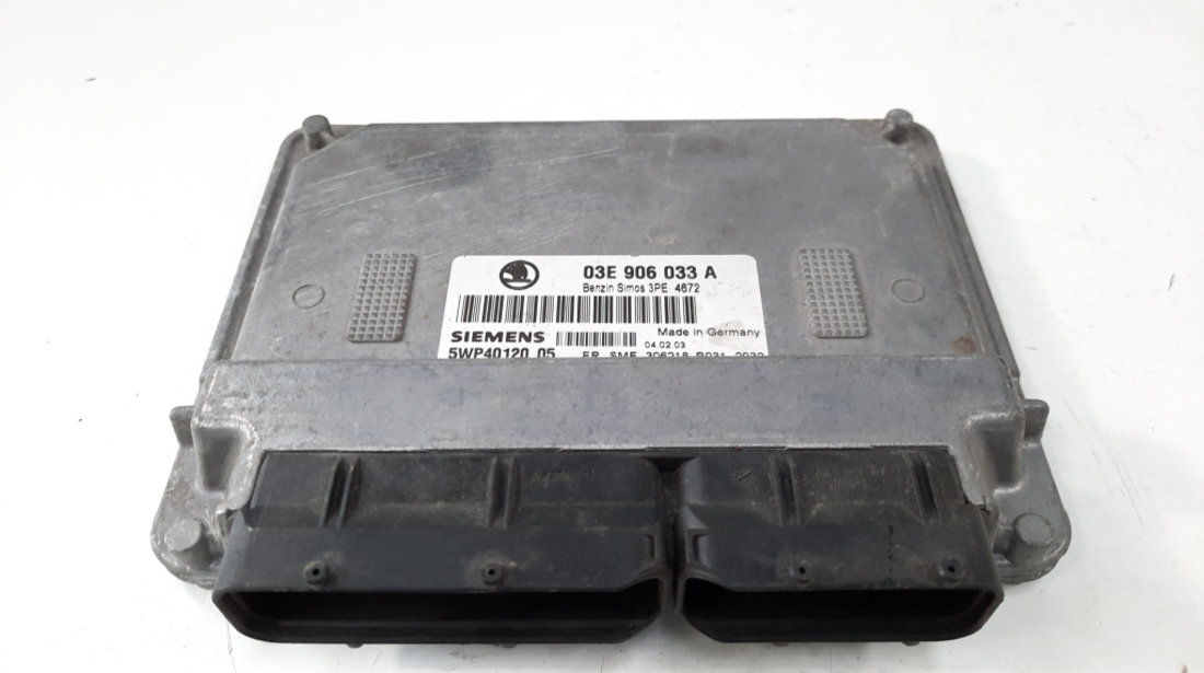 Calculator motor, cod 03E906033A, Skoda Fabia 1 Combi (6Y5), 1.2 benz, AZQ (id:538565)