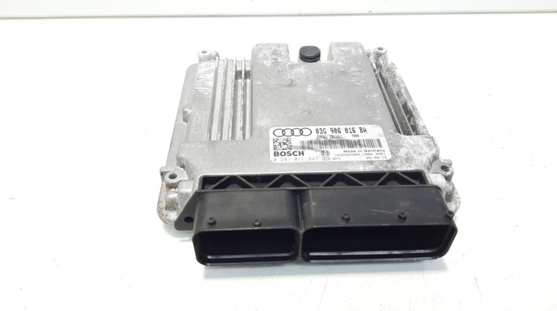 Calculator motor, cod 03G906016BA, 0281011847, Audi A3 (8P1), 2.0 TDI, BKD (id:560681)