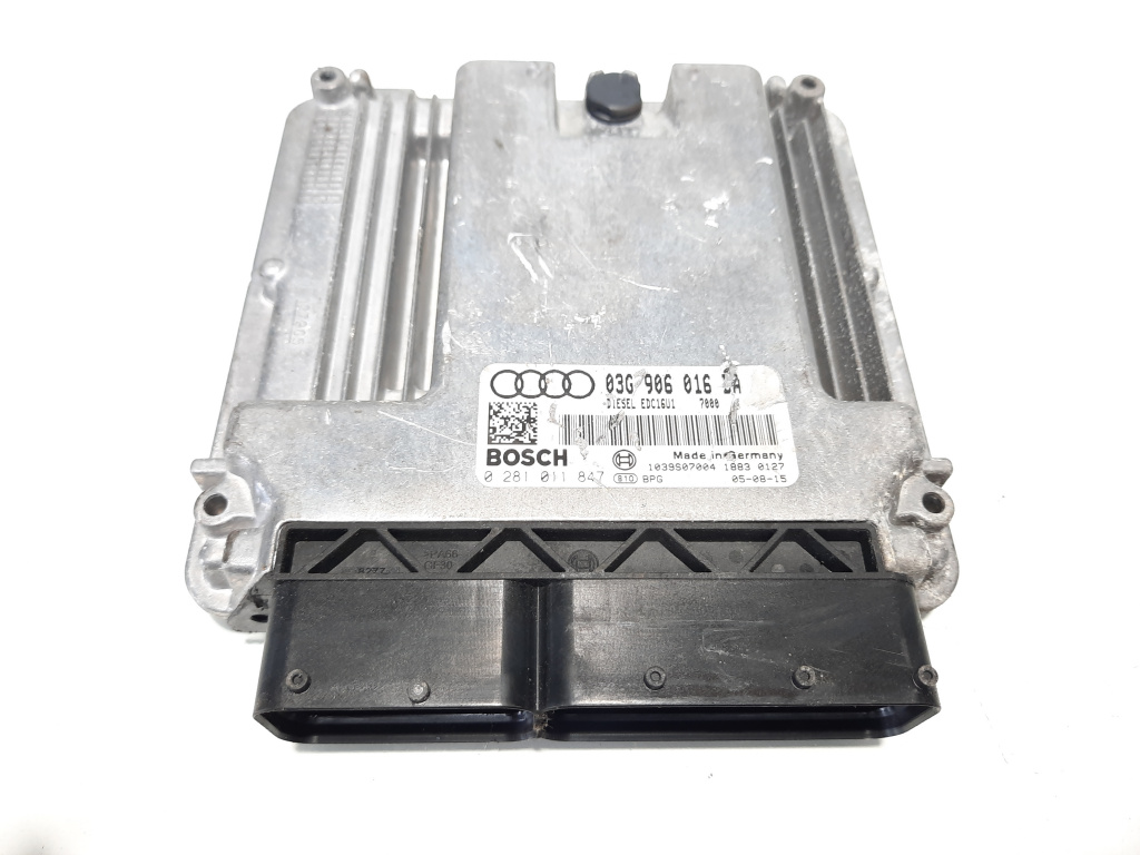 Calculator motor, cod 03G906016BA, 0281011847, Skoda Superb II Combi (3T5) 2.0 TDI, BKD (idi:491614)