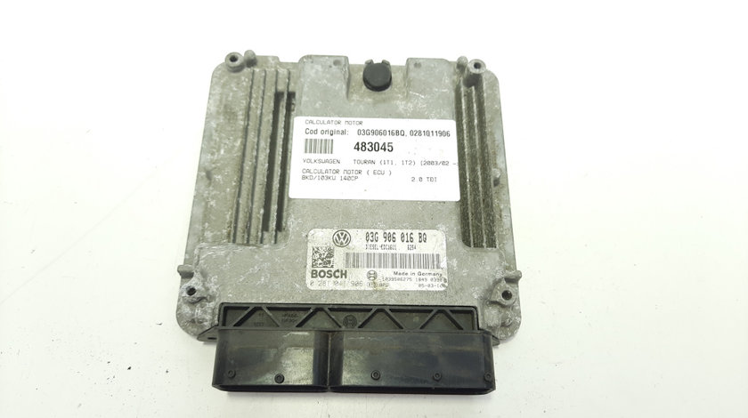 Calculator motor, cod 03G906016BQ, 0281Q11906, Seat Toledo 3 (5P2) 2.0 TDI, BKD (id:483045)