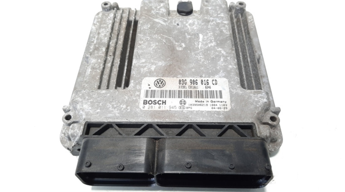 Calculator motor, cod 03G906016CD, 0281011945, Skoda Octavia 2 Scout (1Z5) 1.9 tdi, BKC (idi:483231)