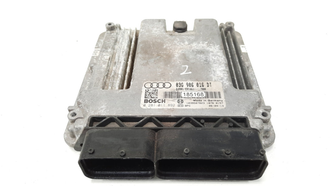 Calculator motor, cod 03G906016DT, 0281011892, Audi A3 (8P1), 2.0 TDI, BKD (id:549976)