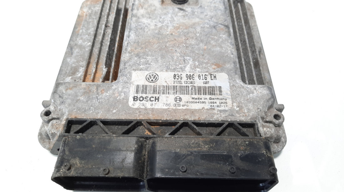 Calculator motor, cod 03G906016EH, Vw Golf 5 (1K1) 2.0 TDI, AZV (idi:483436)