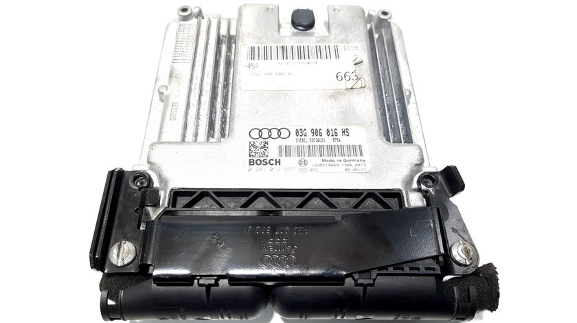 Calculator motor, cod 03G906016HS, 0281012557, Audi A6 Avant (4F5, C6) 2.0 TDI, BRE (idi:520810)