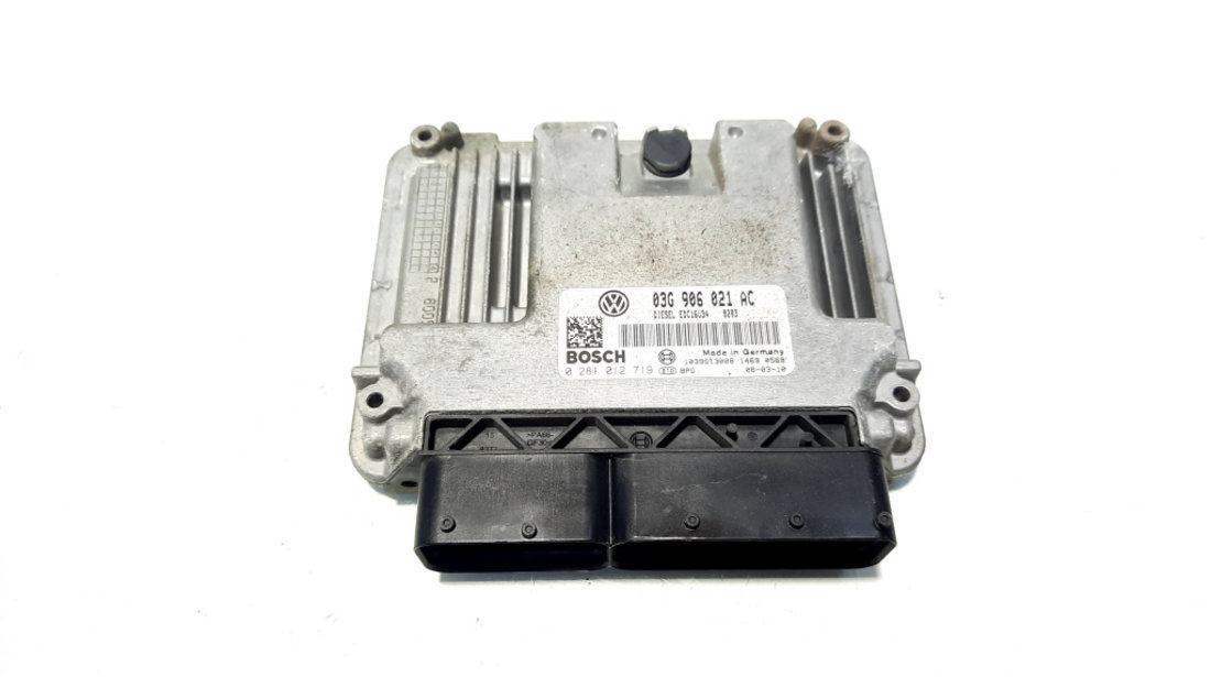 Calculator motor, cod 03G906021AC, 0281012719, Skoda Superb II (3T4), 2.0 TDI, BMP (idi:527084)