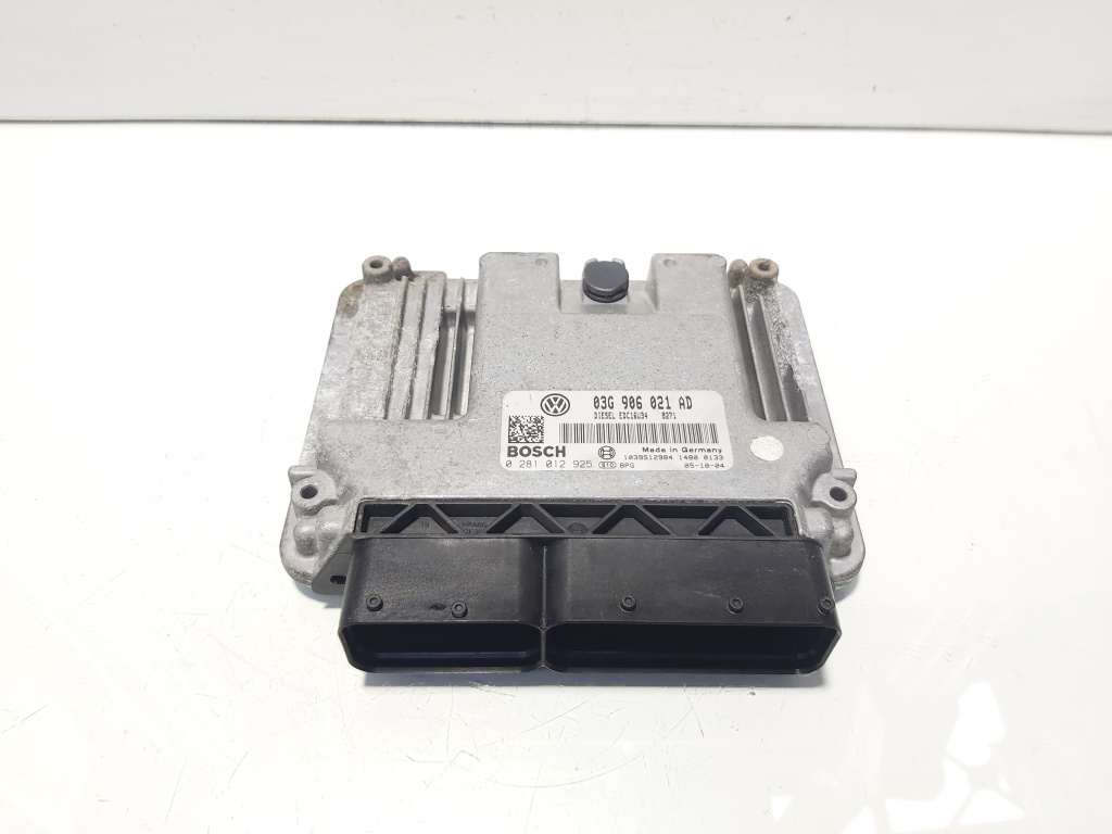 Calculator motor, cod 03G906021AD, 0281012925, Vw Passat (3C2) 2.0 TDI, BMP, 4x4 (idi:631454)